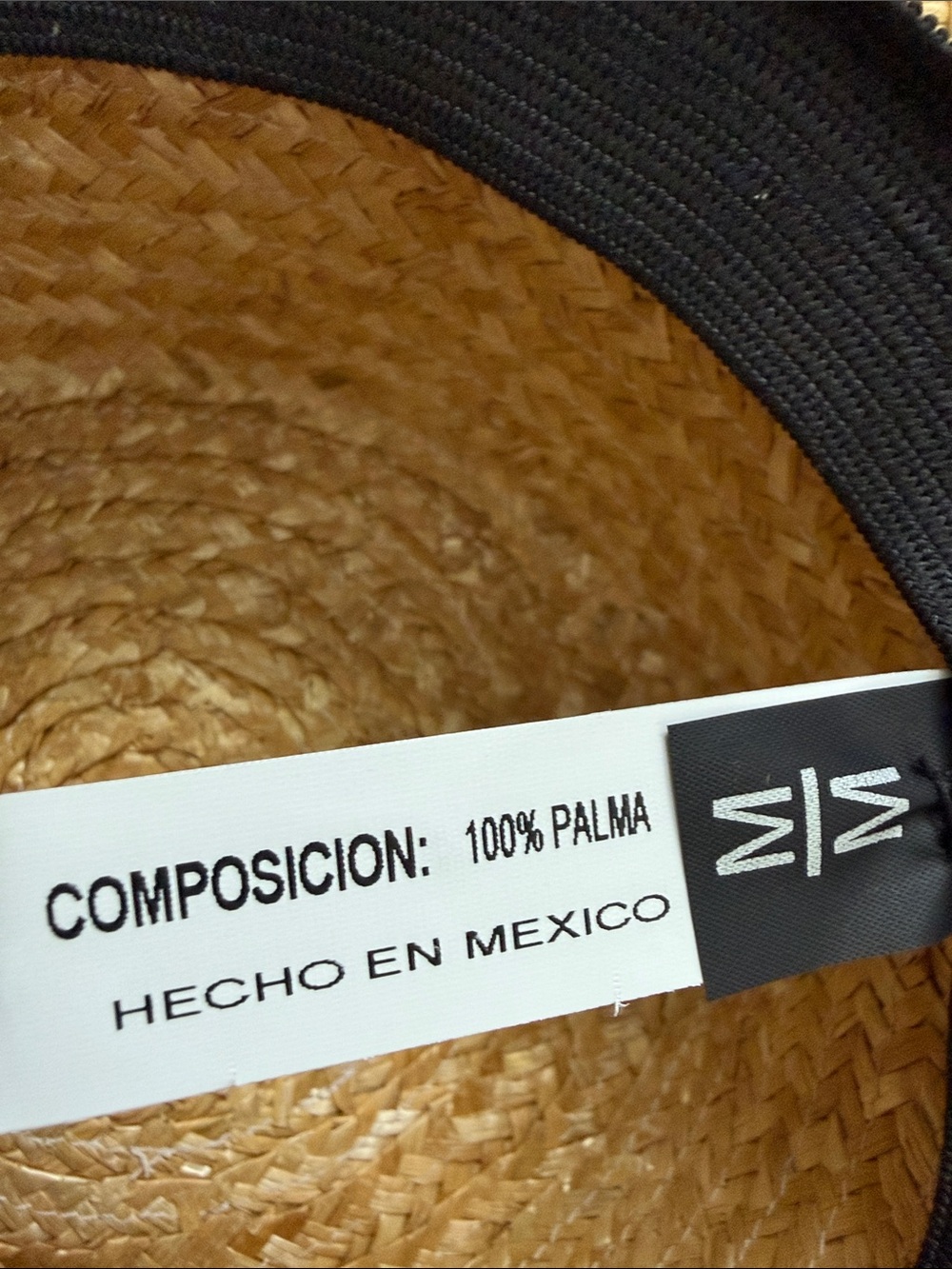 Straw Boater Hat with Black Band - S Accent - Picture 10 of 10